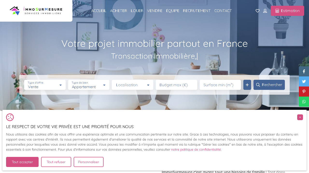 Capture d'écran de http://www.immosurmesure.fr/ 